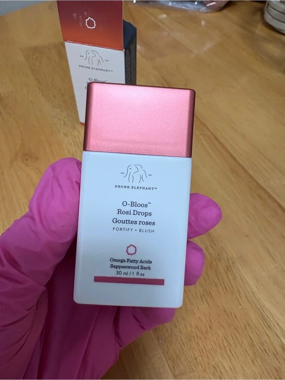 Drunk Elephant~O-Bloos Rosi Drops Fortify + Blush Full Sz 1oz, +sample, BNI, New